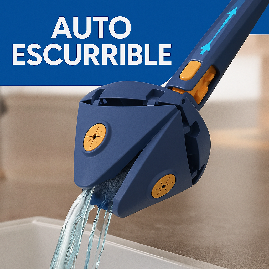 [COMPRA 1 Y LLEVA 2] SuperMop® - Fregona 360º Autoescurrible + 12 Paños de Recambio